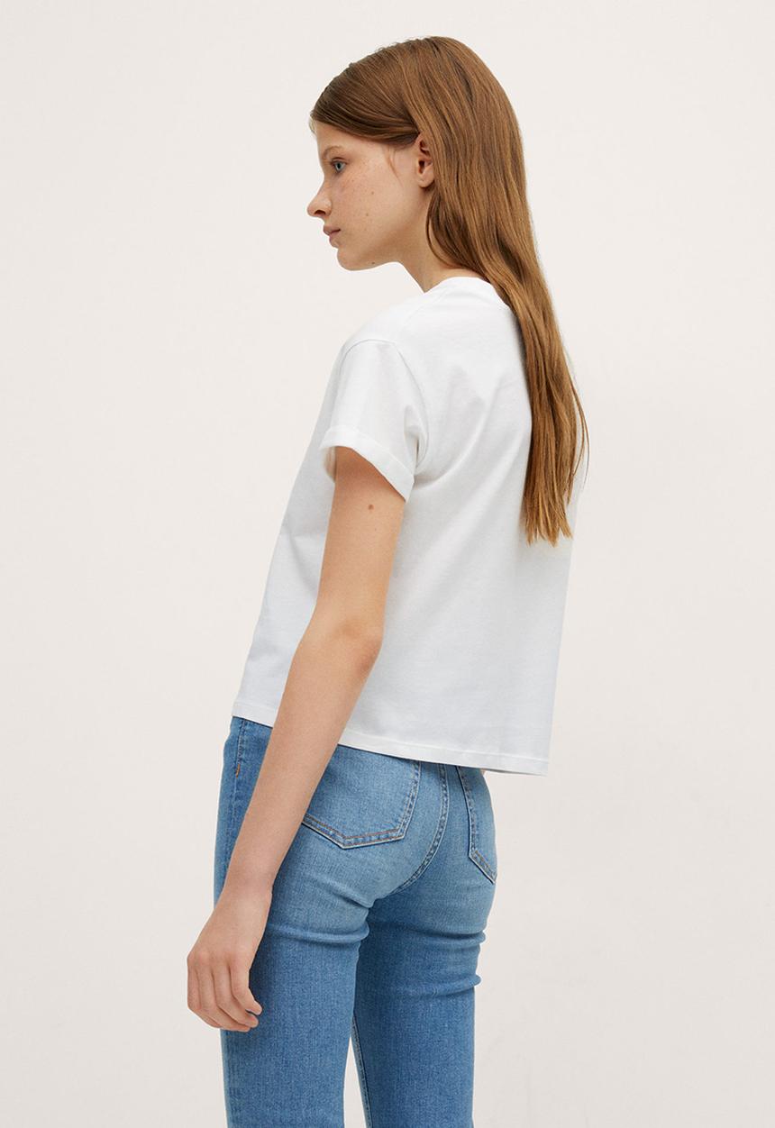 MANGO - T -shirt Laura - white