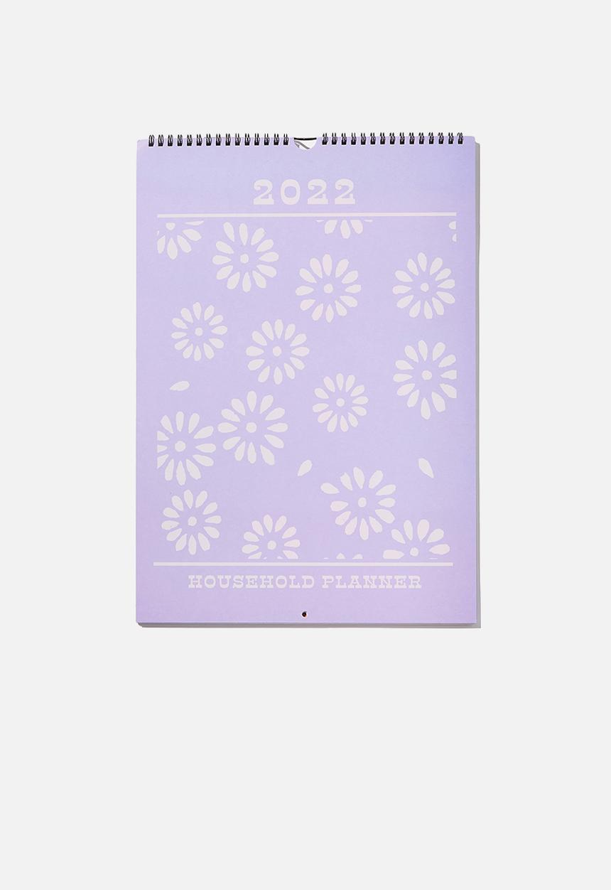 Typo - 2022 household calendar - lilac floral