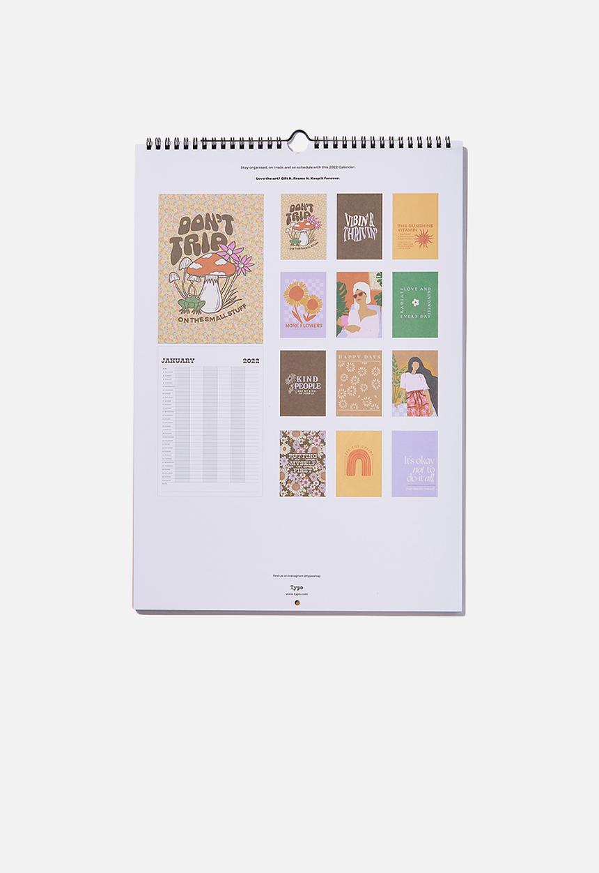 Typo - 2022 household calendar - lilac floral