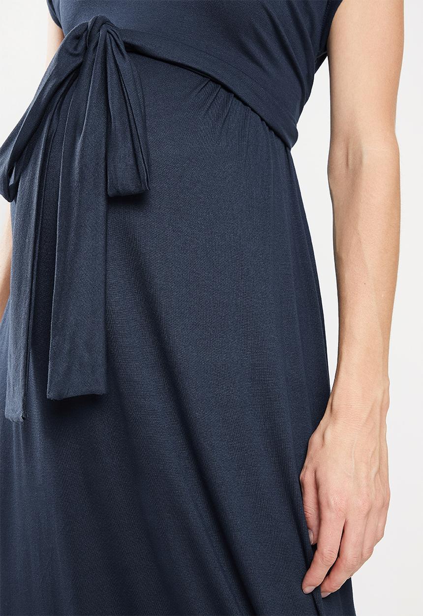 Superbalist - Front tie maternity dress - navy