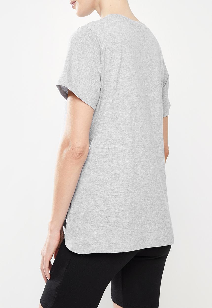 Superbalist - Nursing tee with popper sides -grey melange
