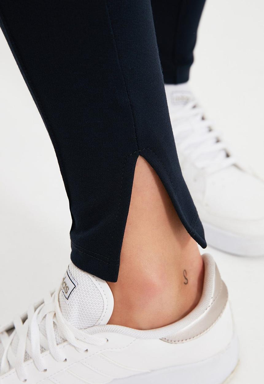 Trendyol - Rib detailed leggings - navy