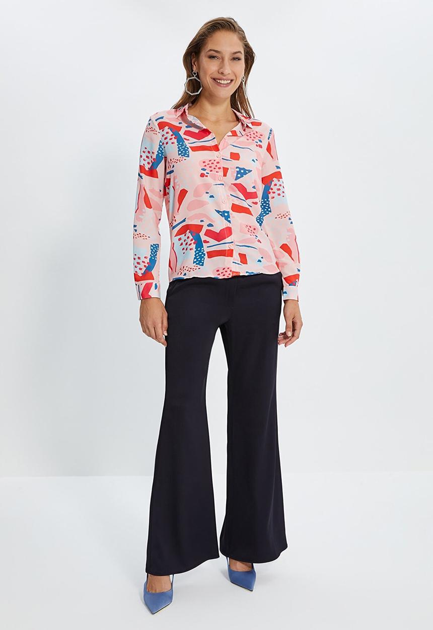 Trendyol - Print detailed shirt - pink