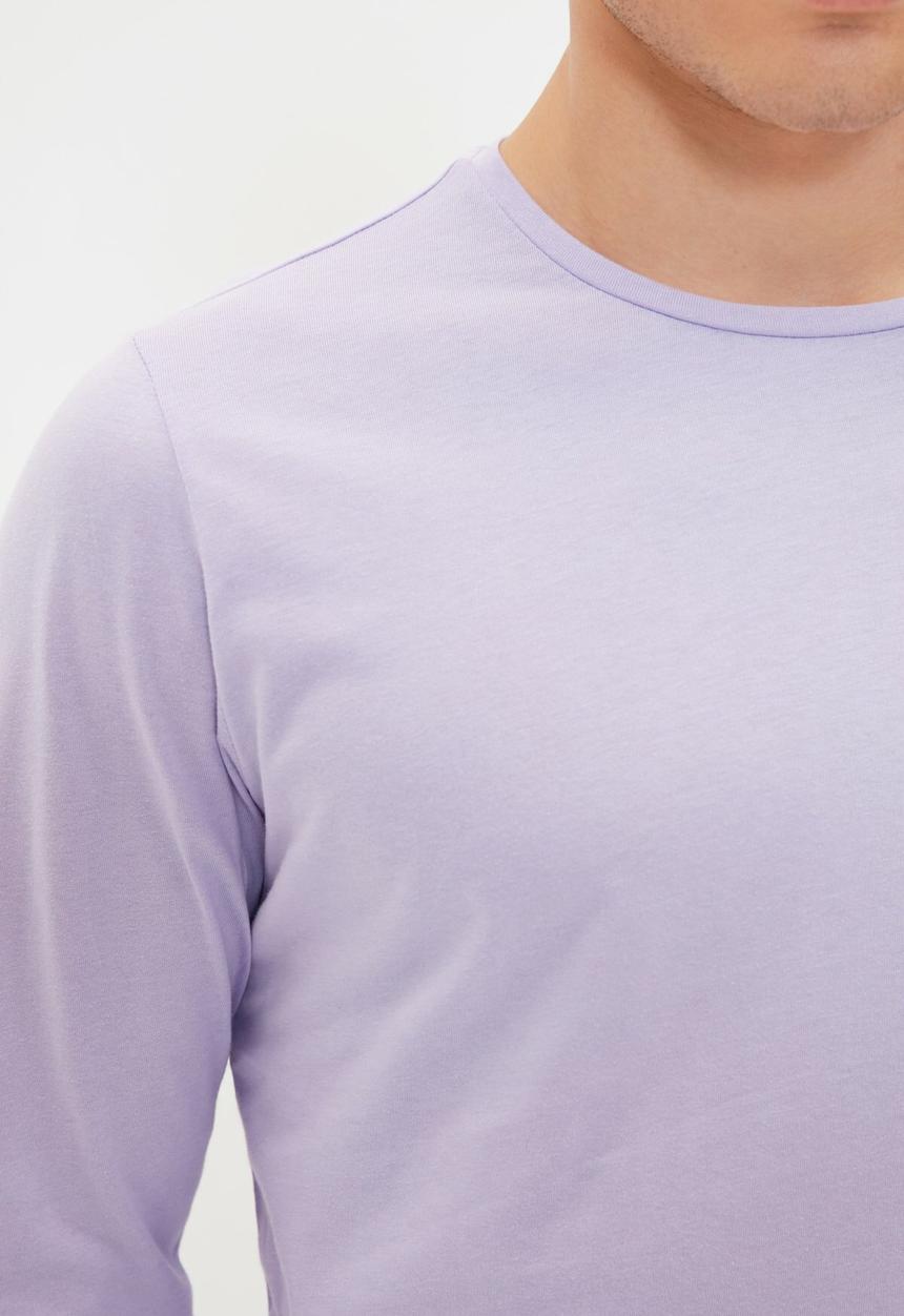 Trendyol - Crew neck regular fit tee - lilac