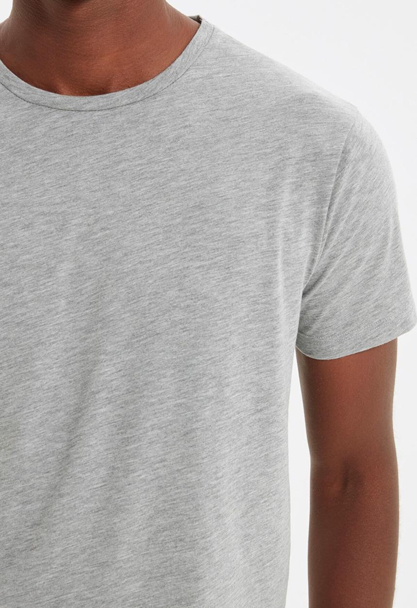 Trendyol - Dean short sleeve plain tee - grey