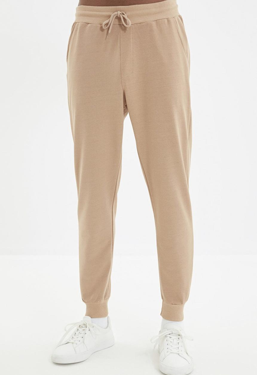 Trendyol - Basic regular fit sweatpants - stone