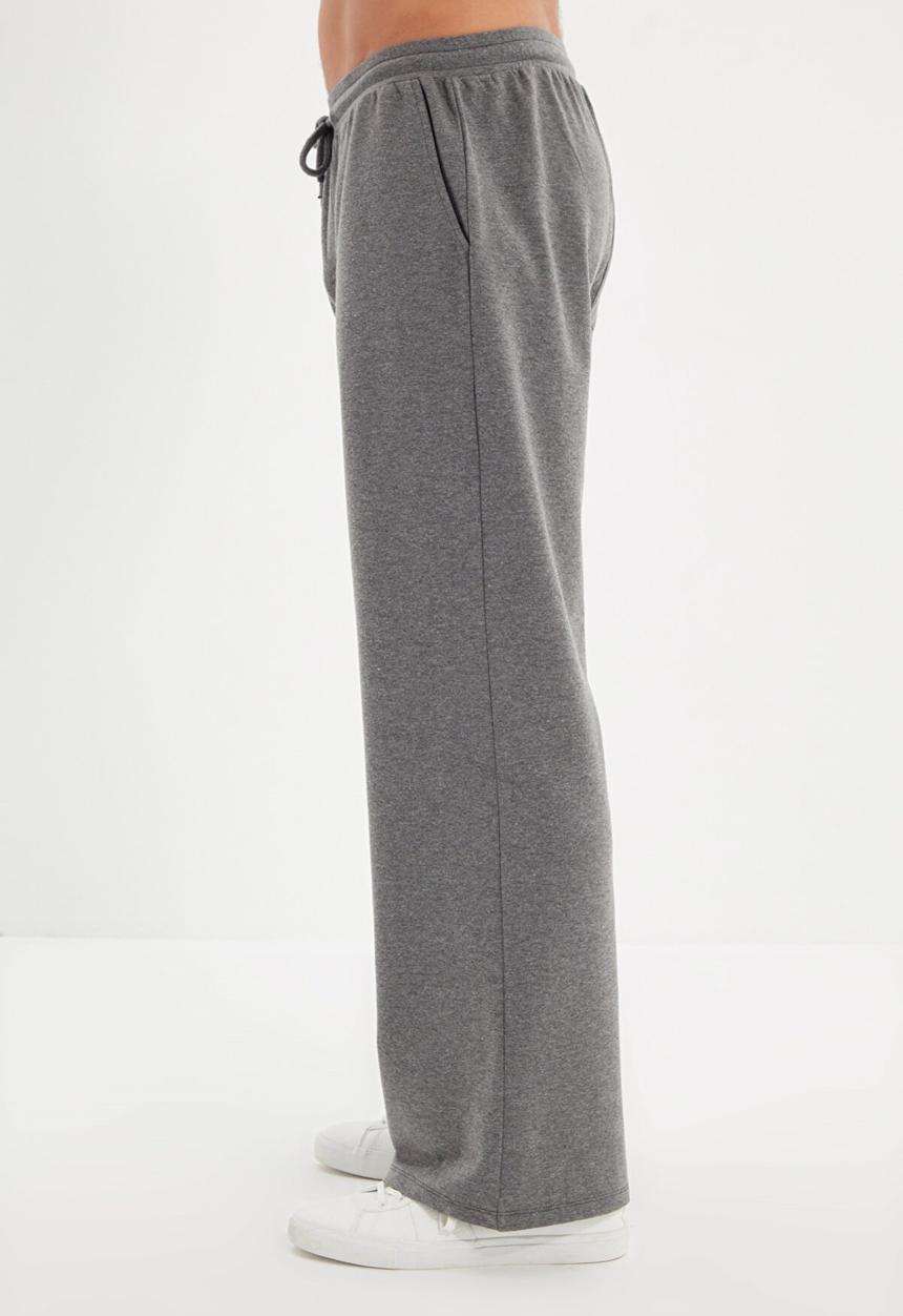 Trendyol - Gordon relaxed fit wide leg sweatpants - anthracite