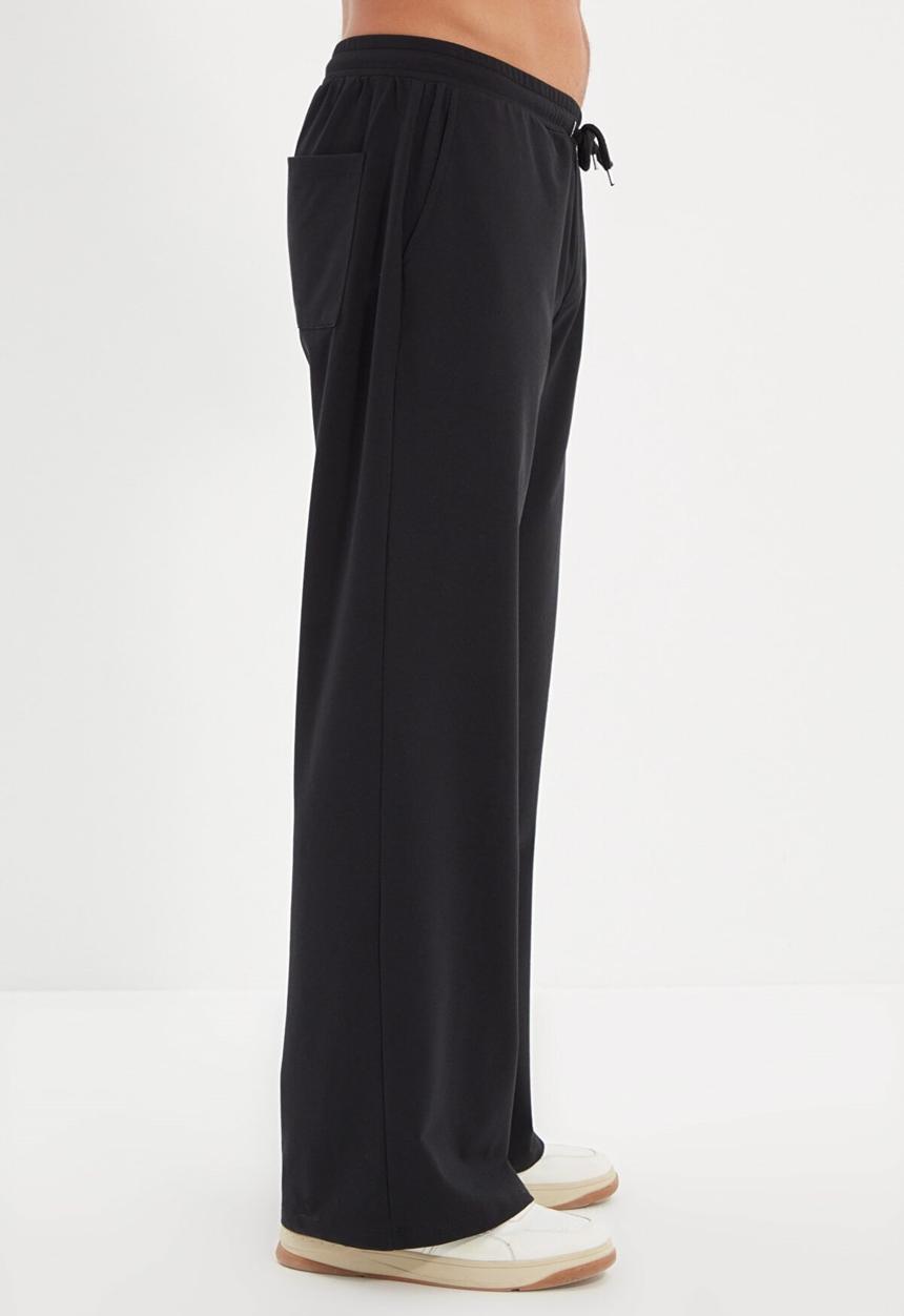 Trendyol - Gordon relaxed fit wide leg sweatpants - black