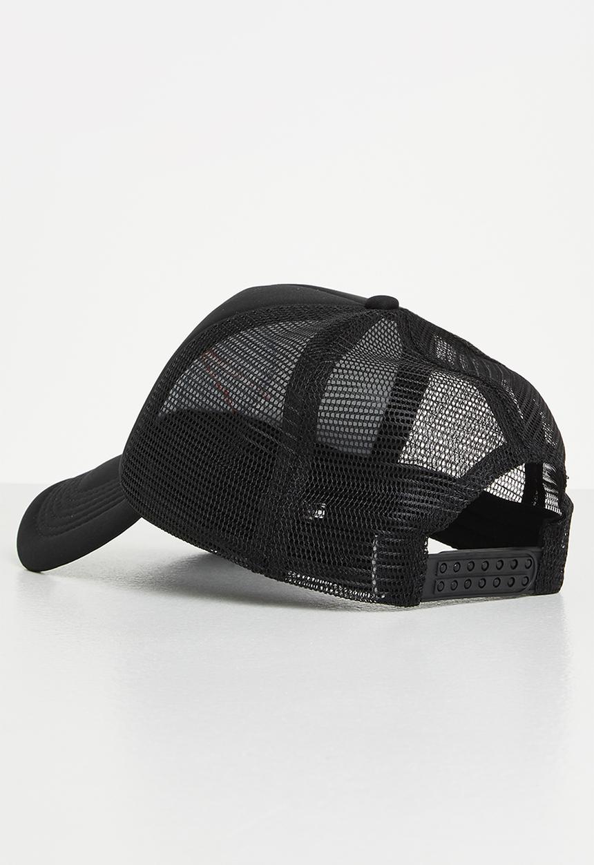 Superbalist - Nasa logo trucker hat - black/white