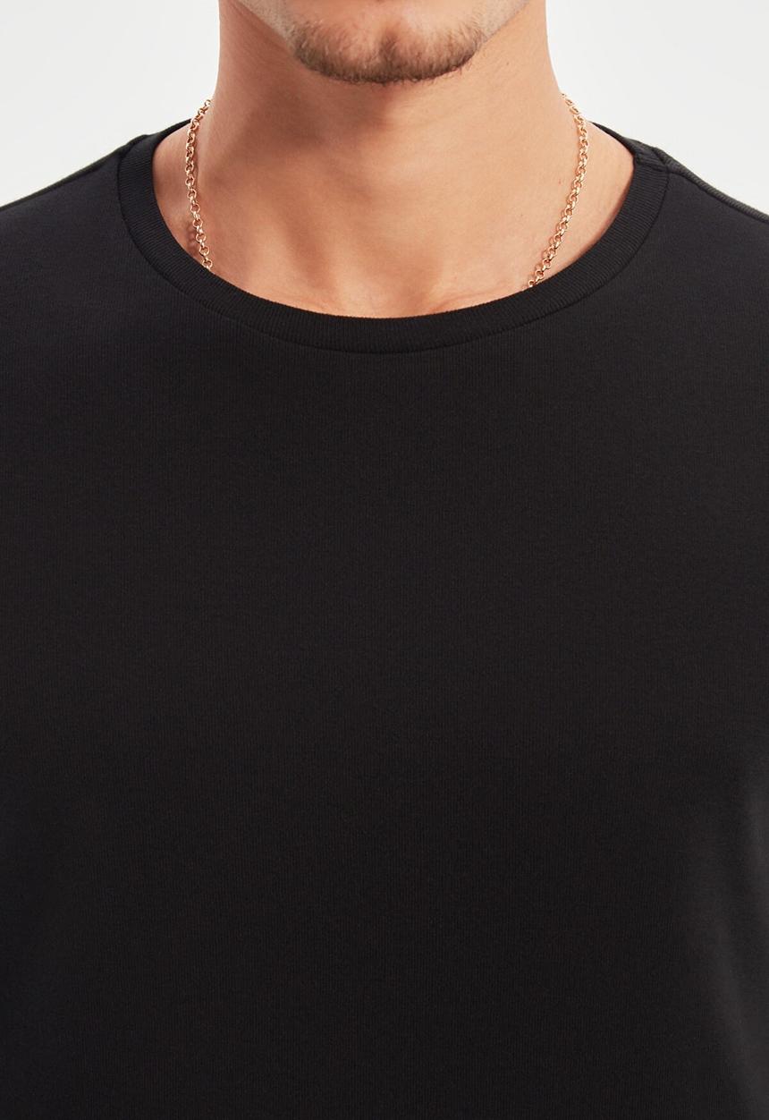 Trendyol - Tom slim fit long sleeve tee - black