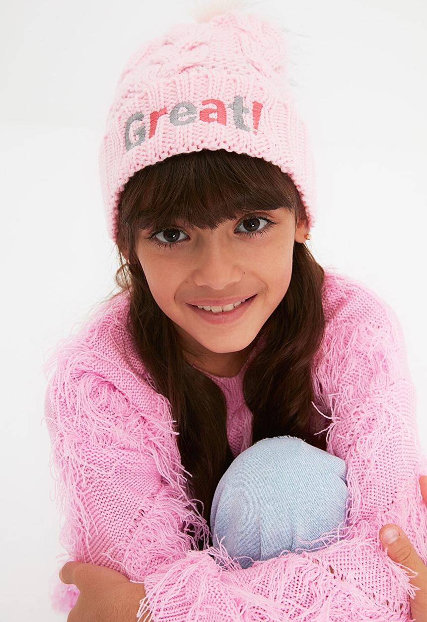 Trendyol - Great! knitted beanie - pink
