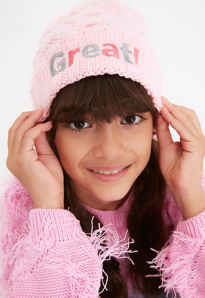 Trendyol - Great! knitted beanie - pink