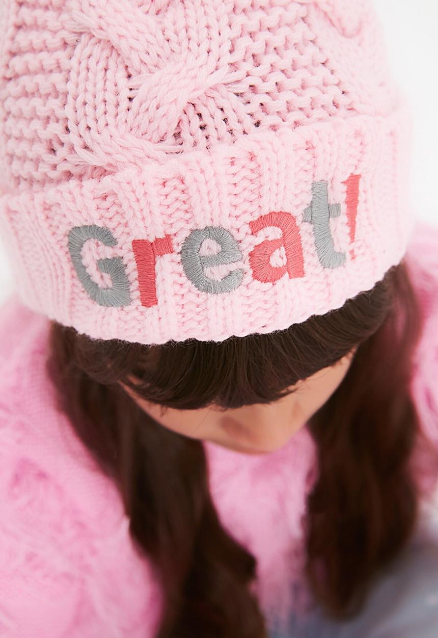 Trendyol - Great! knitted beanie - pink