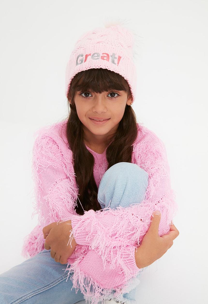 Trendyol - Great! knitted beanie - pink