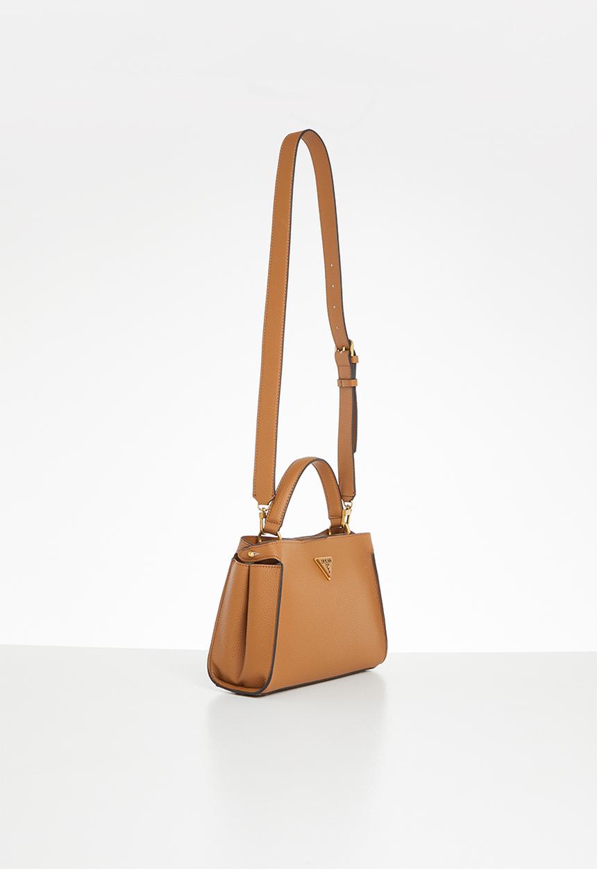 GUESS - Downtown chic turnlock satchel - cognac