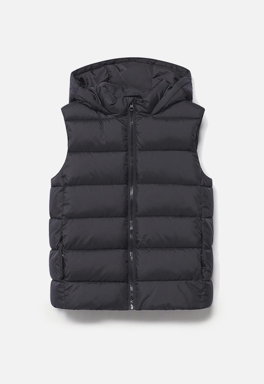 MANGO - Waistcoat amerv - black