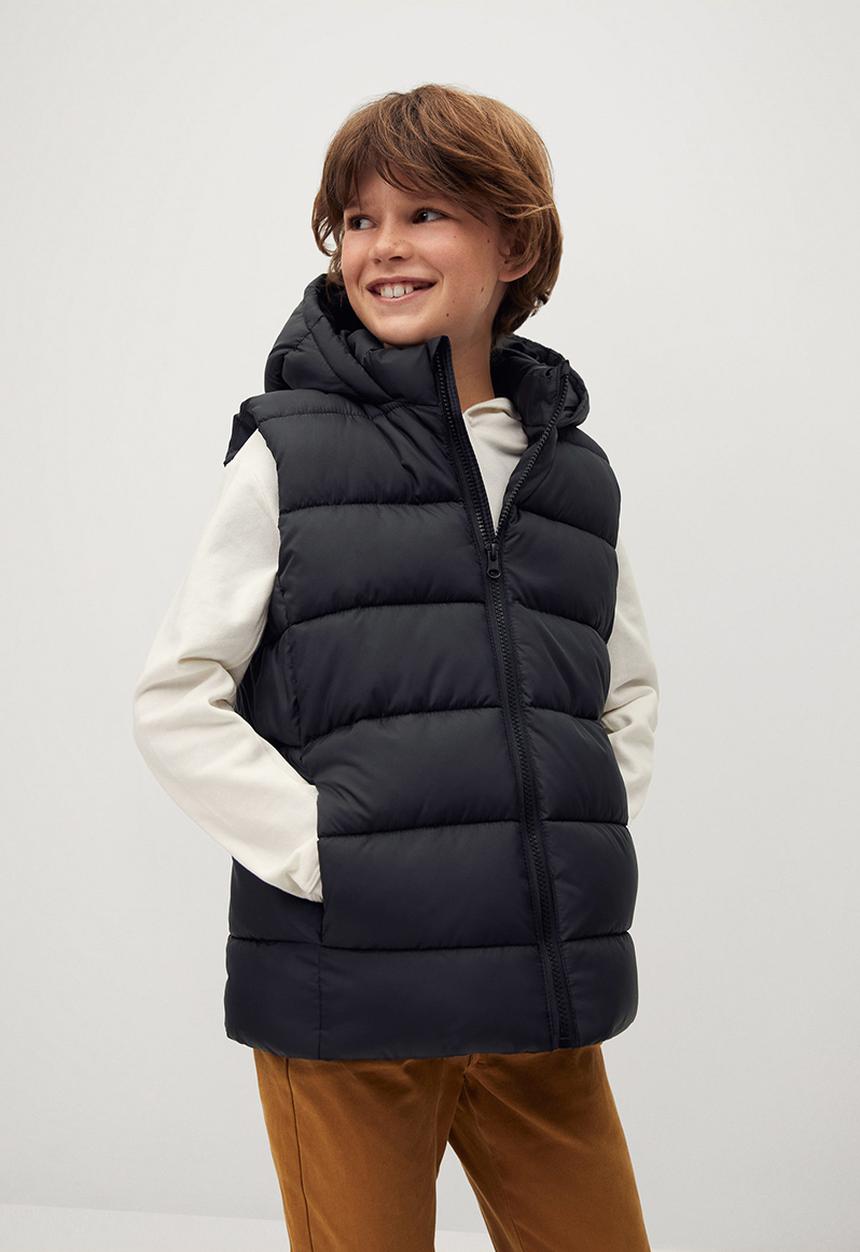 MANGO - Waistcoat amerv - black