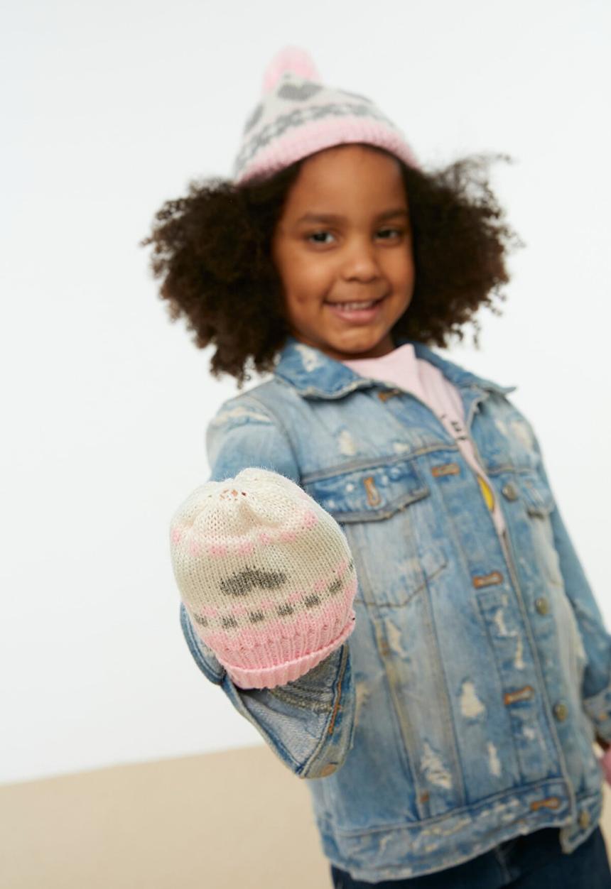 Trendyol - Hat & mittens set - pink