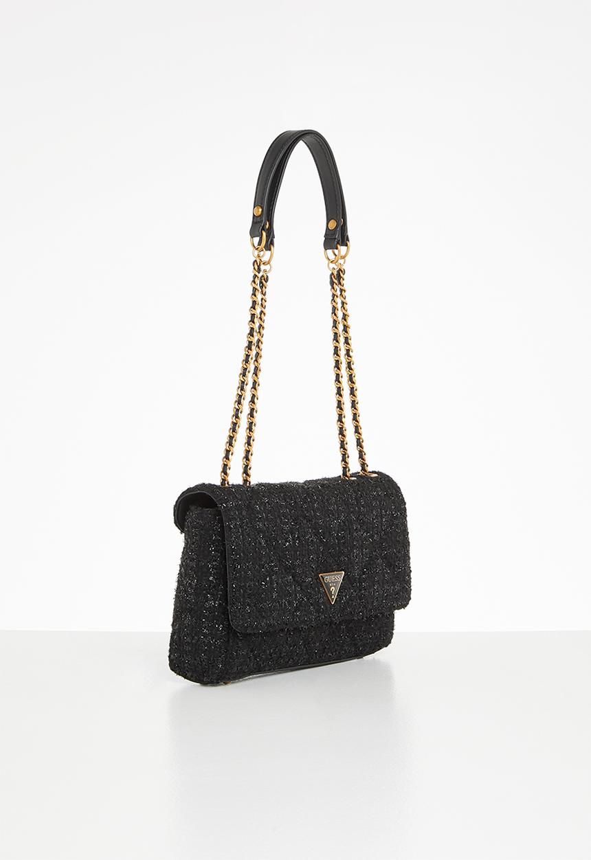 GUESS - Cessily convertible crossbody flap - black