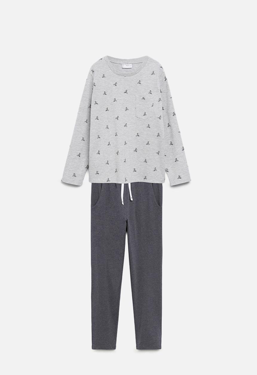 MANGO - Pyjama pack biking - medium gray