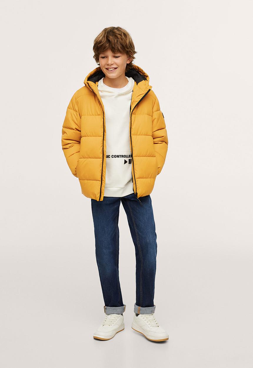 MANGO - Anorak america - medium yellow