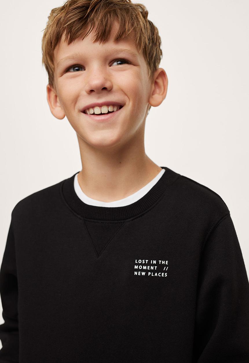 MANGO - Sweatshirt quilts - black
