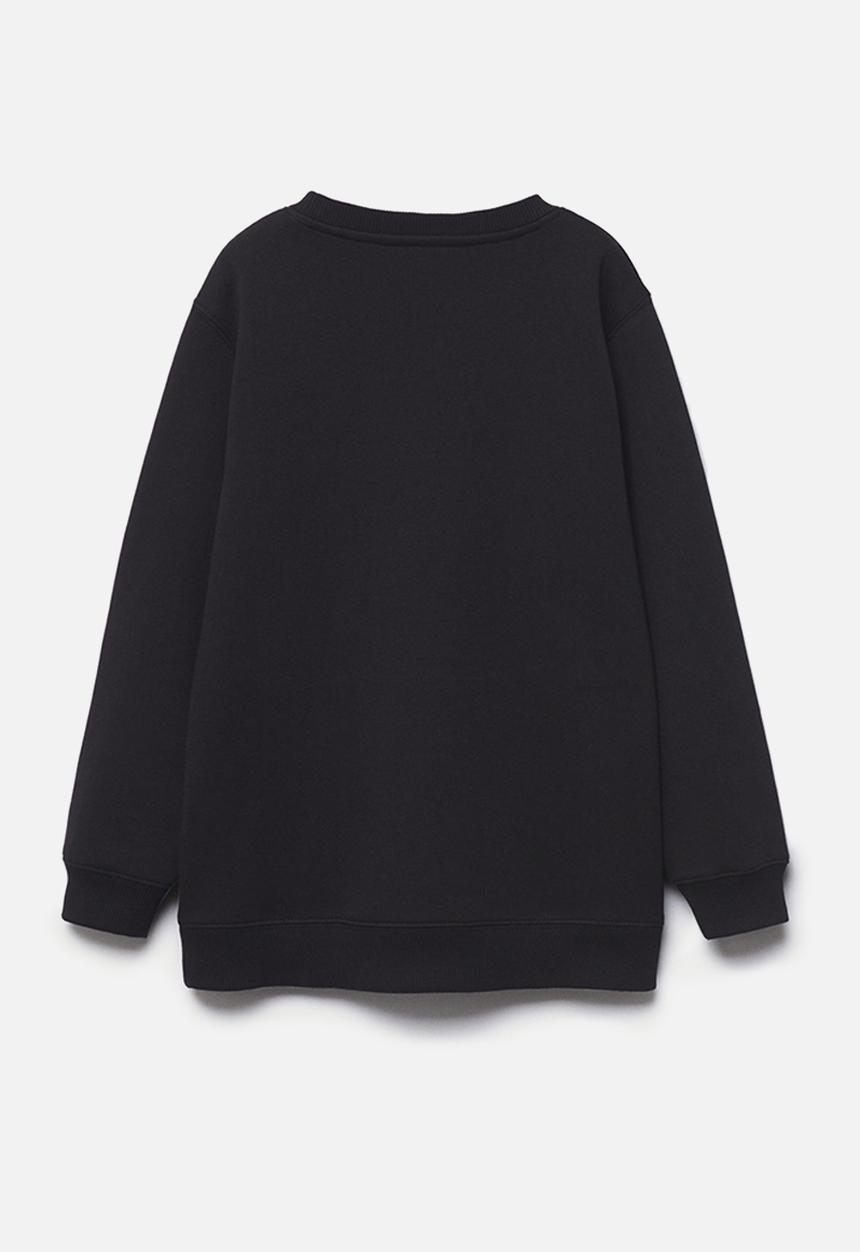 MANGO - Sweatshirt quilts - black