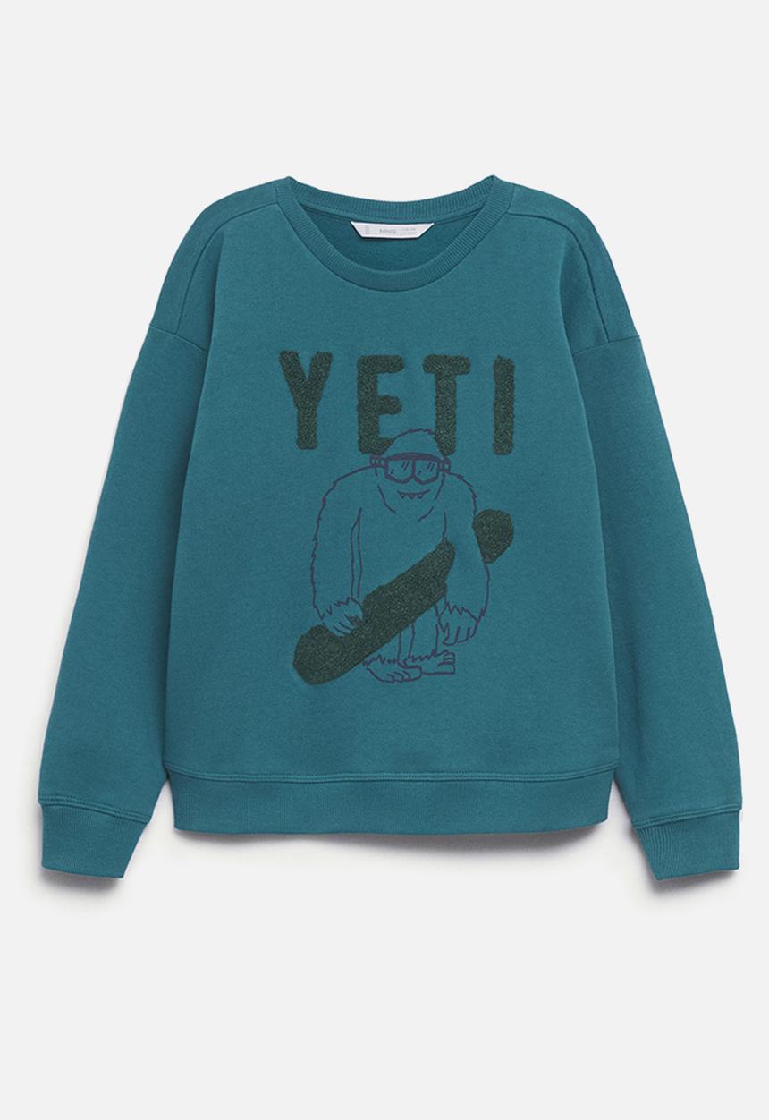 MANGO - Swearshirt player 1 - light pastel green