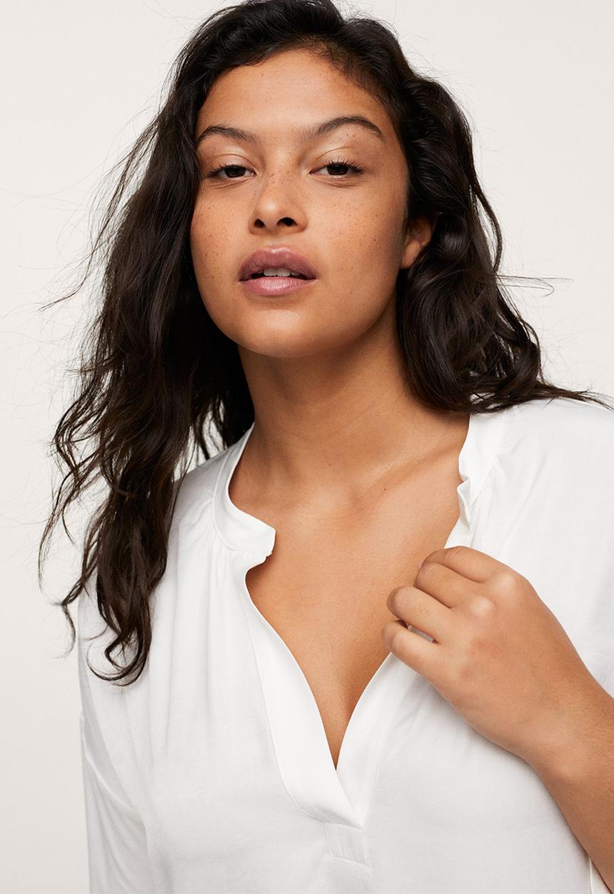 MANGO - Plus t-shirt nacho - natural