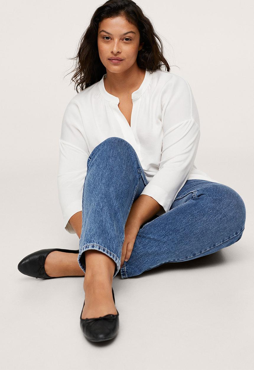 MANGO - Plus t-shirt nacho - natural