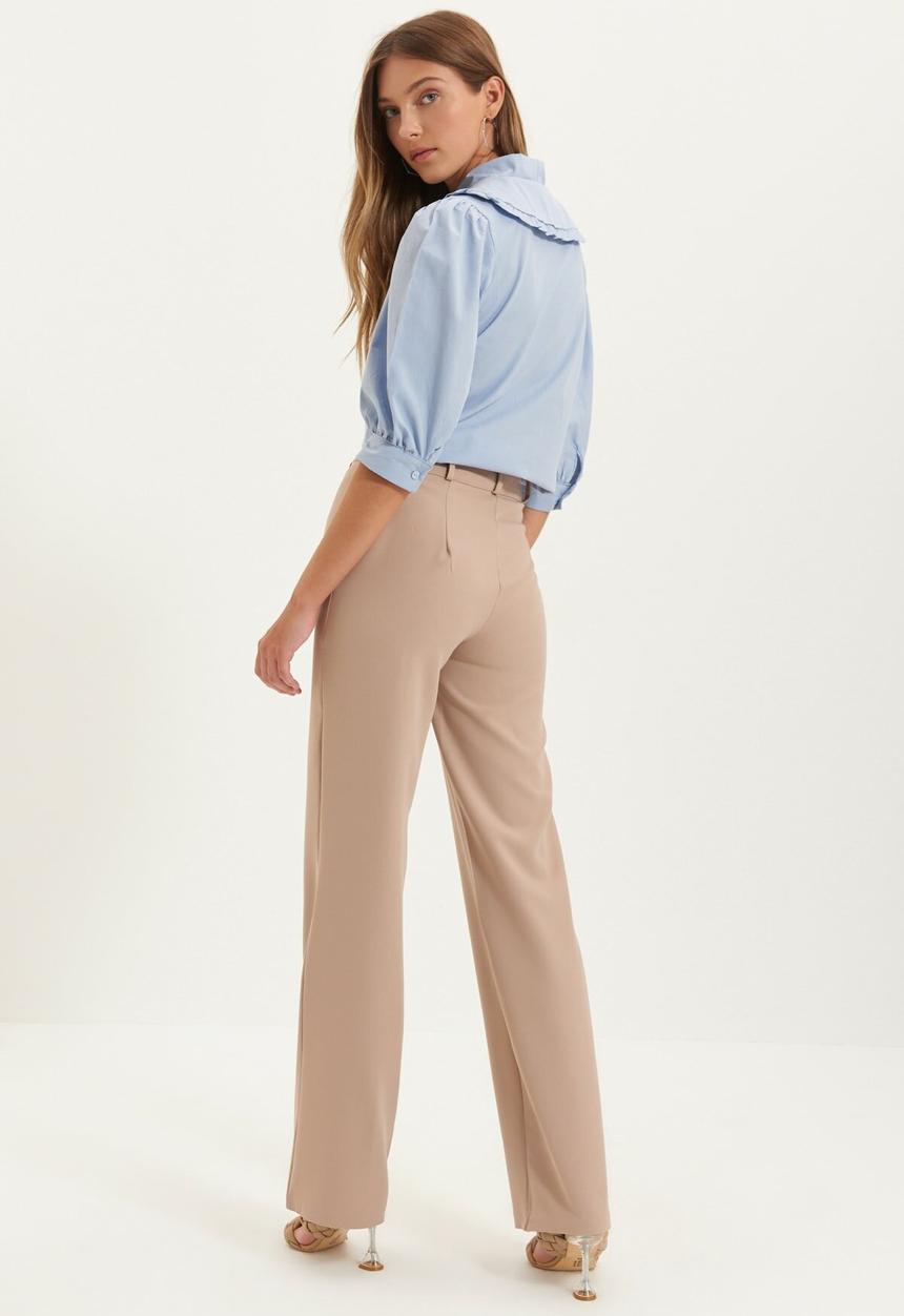 Trendyol - Front buttoned trousers - beige
