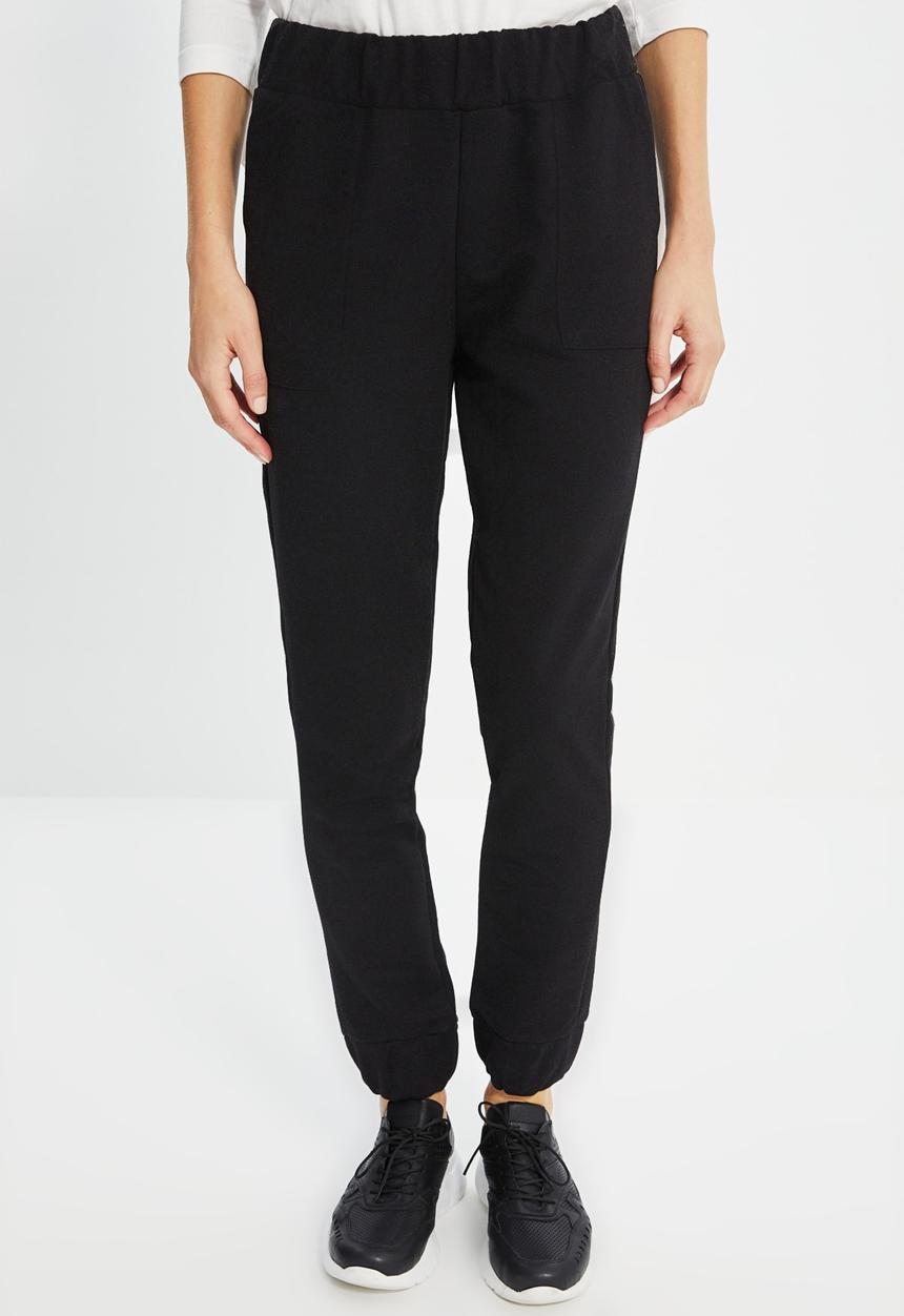 Trendyol - Basic jogger sweatpants - black