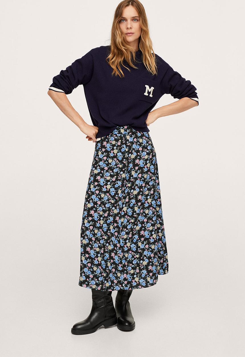 MANGO - Skirt bombay2 - black