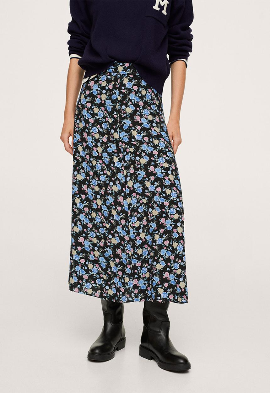 MANGO - Skirt bombay2 - black
