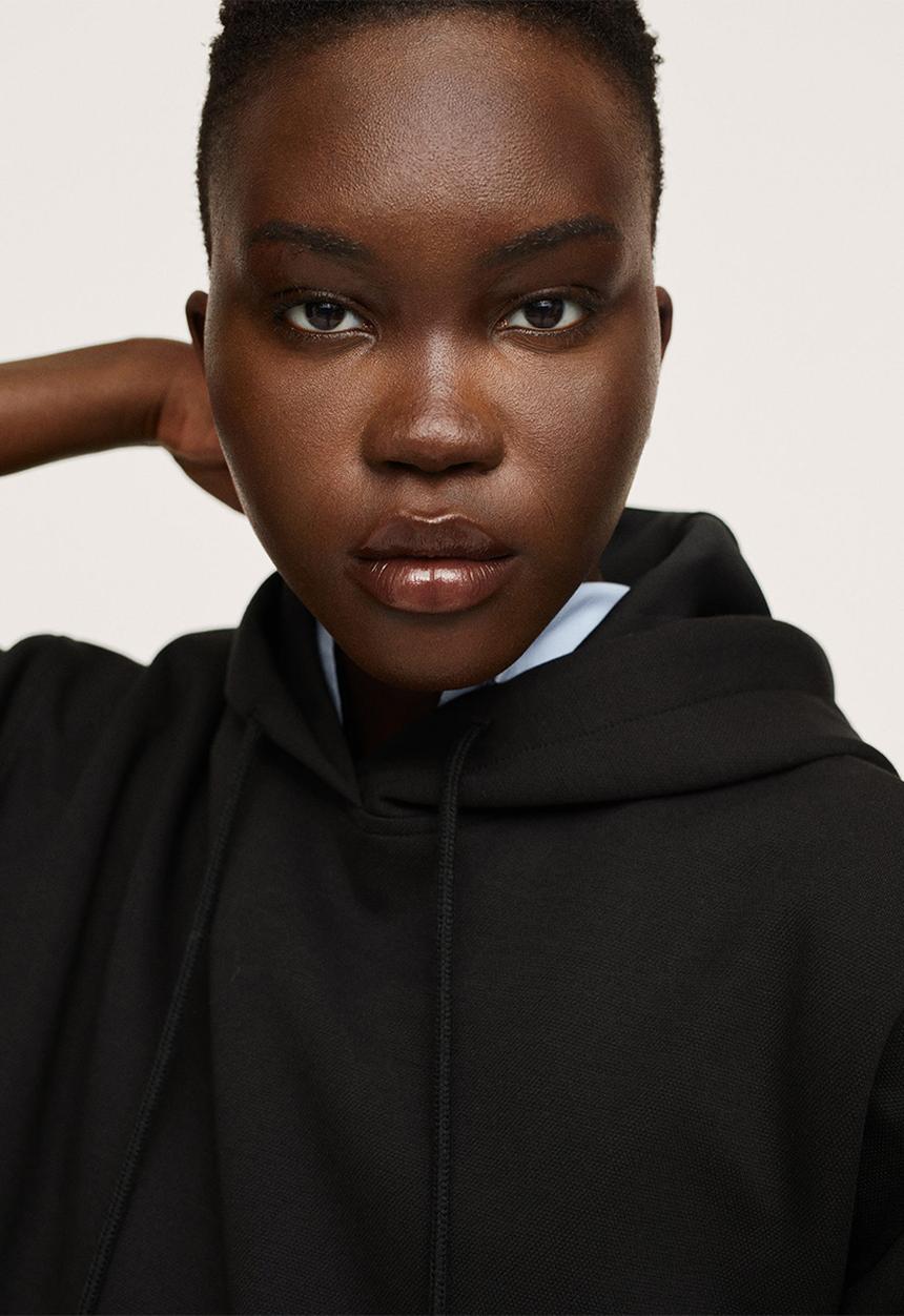 MANGO - Sweatshirt marine - black