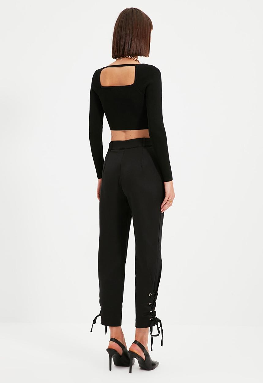 Trendyol - Detailed trousers - black