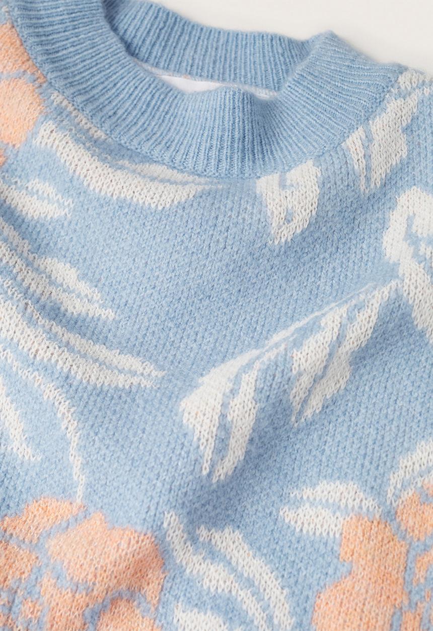 MANGO - Sweater tardor - light pastel blue