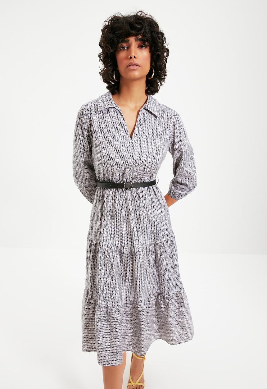 Trendyol - Belted dress - multi