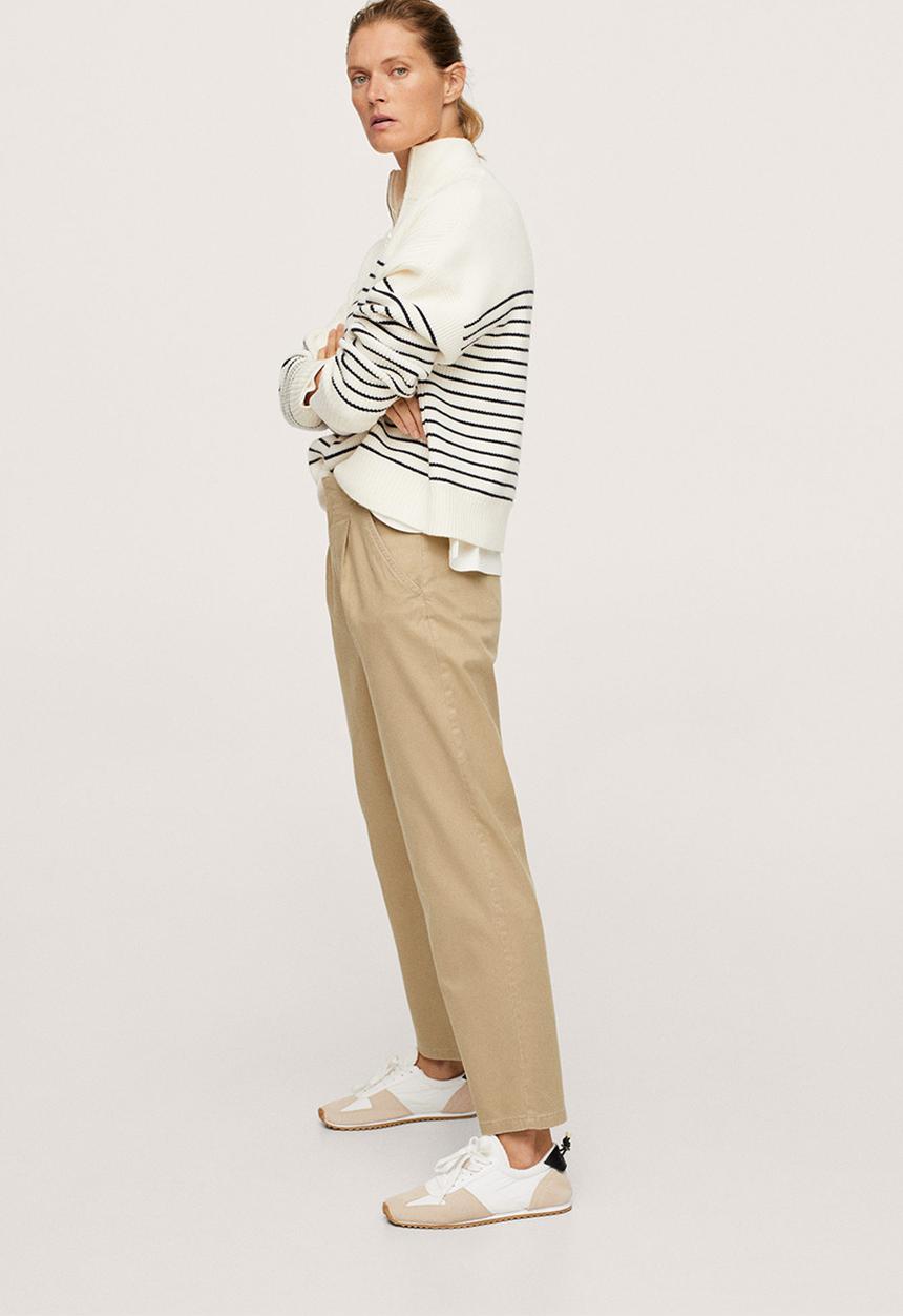 MANGO - Trousers mauro - medium brown