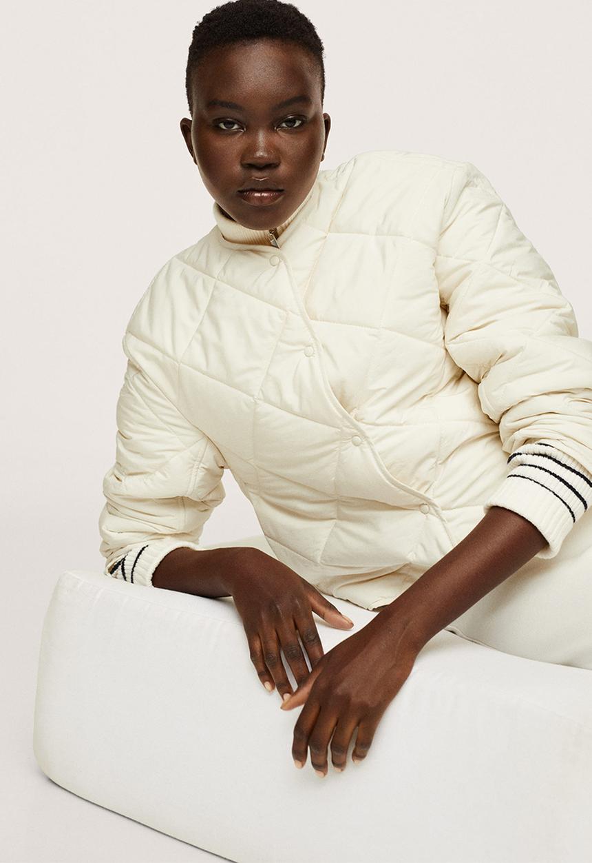 MANGO - Anorak carrot - light beige