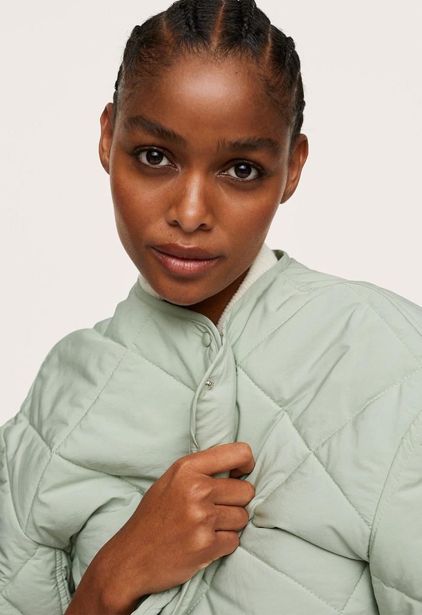 MANGO - Anorak carrot - light pastel green