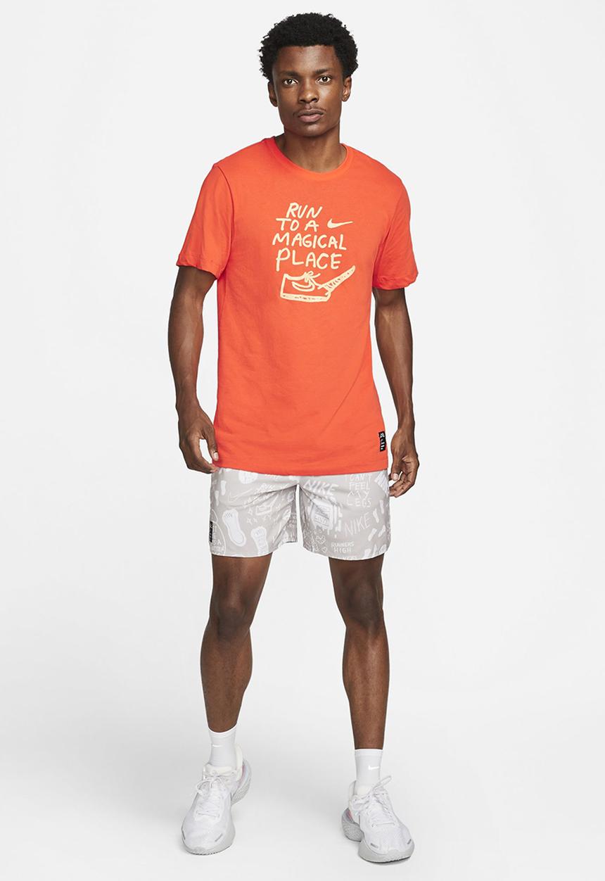 Nike - Nike Dri-FIT Nathan Bell Men's Running T-Shirt - team orange