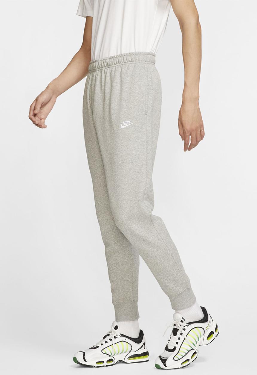 Nike - NSW Club Fleece Joggers  - grey heather/matte silver/white