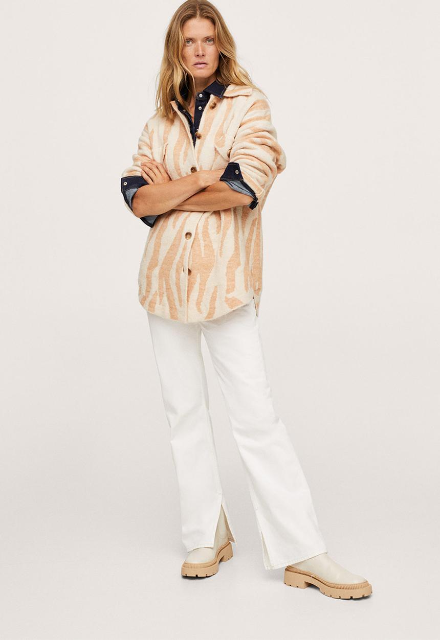 MANGO - Cardigan comansi - light pastel orange