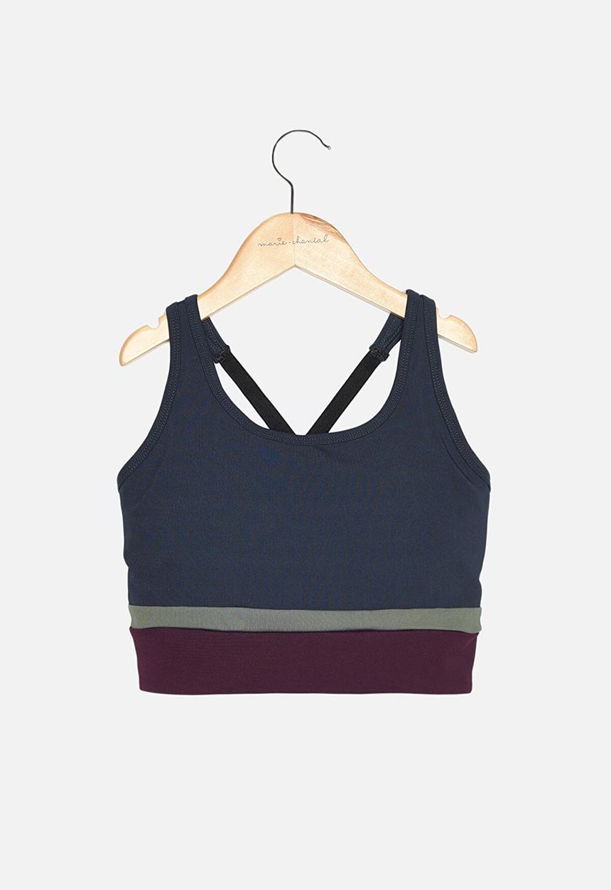 Trendyol - Color block support sports bra - dark navy