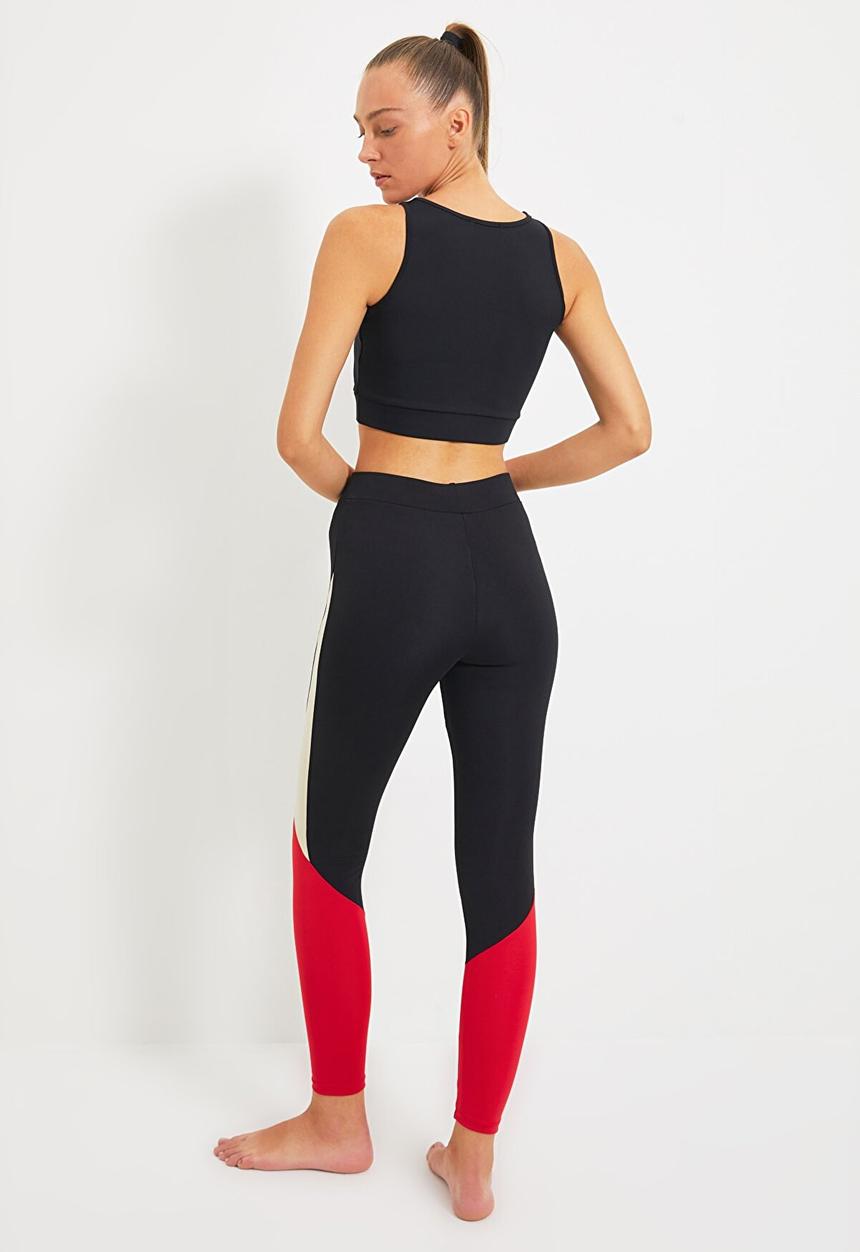 Trendyol - Color block sport tights - black