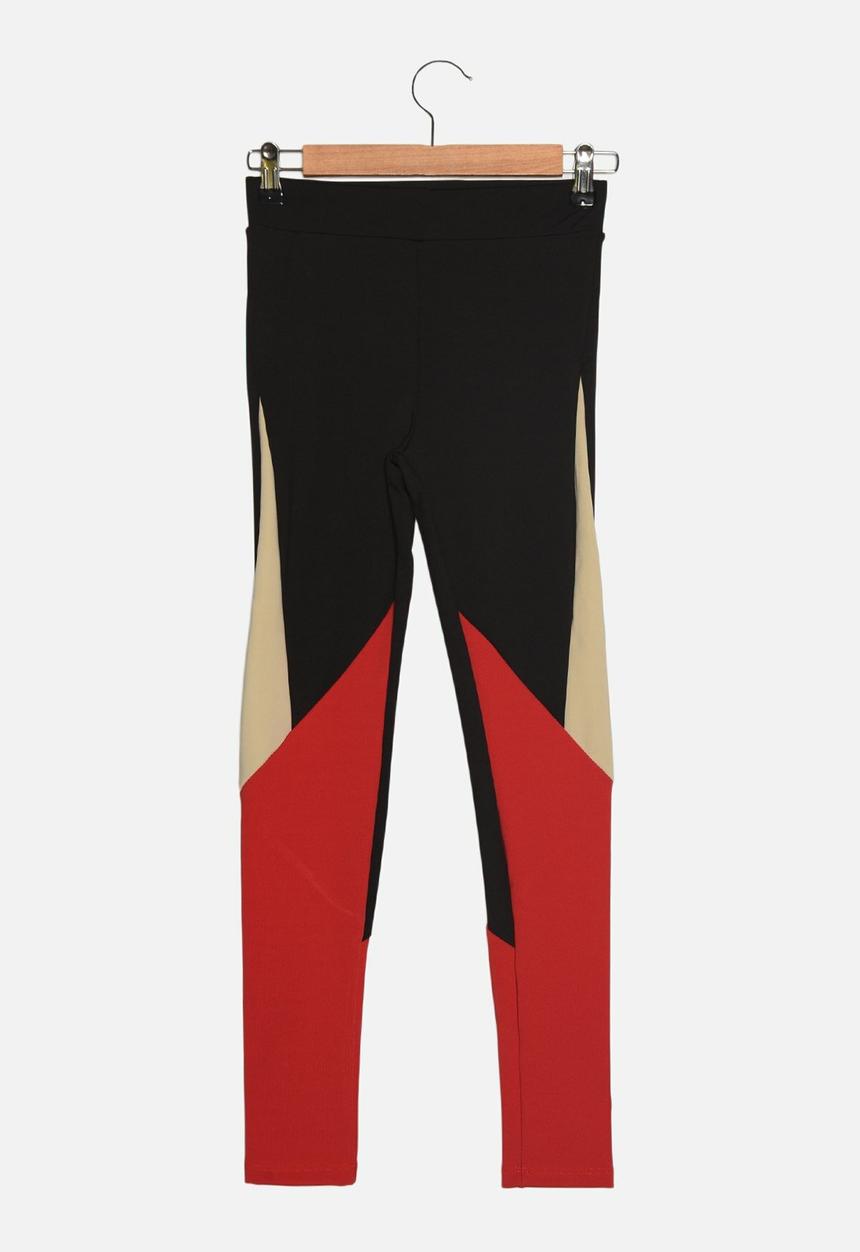 Trendyol - Color block sport tights - black