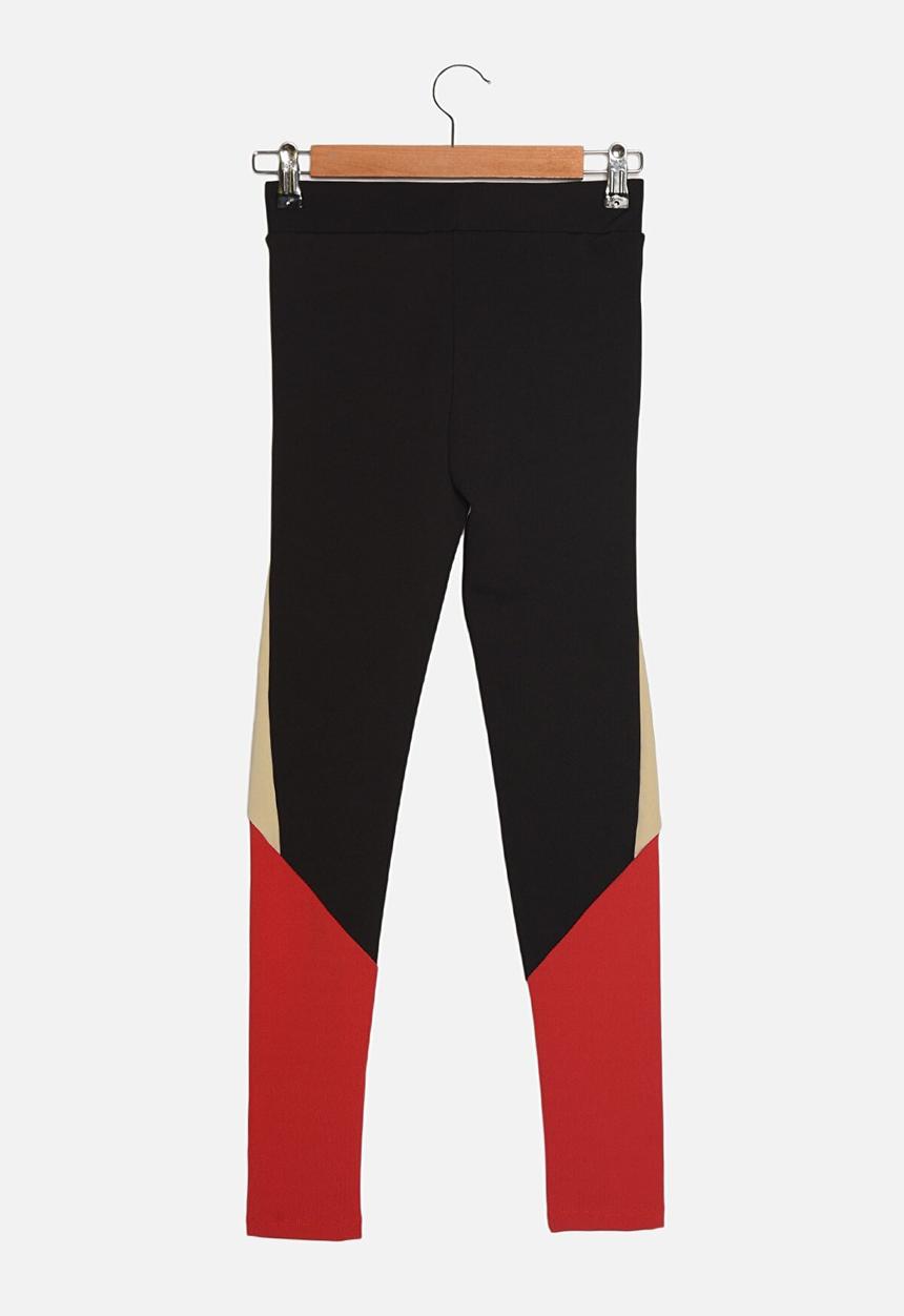 Trendyol - Color block sport tights - black