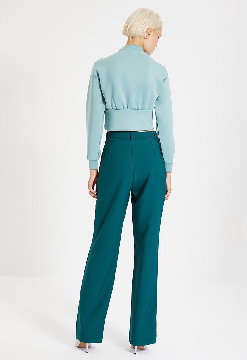 Trendyol - Belted trousers - green