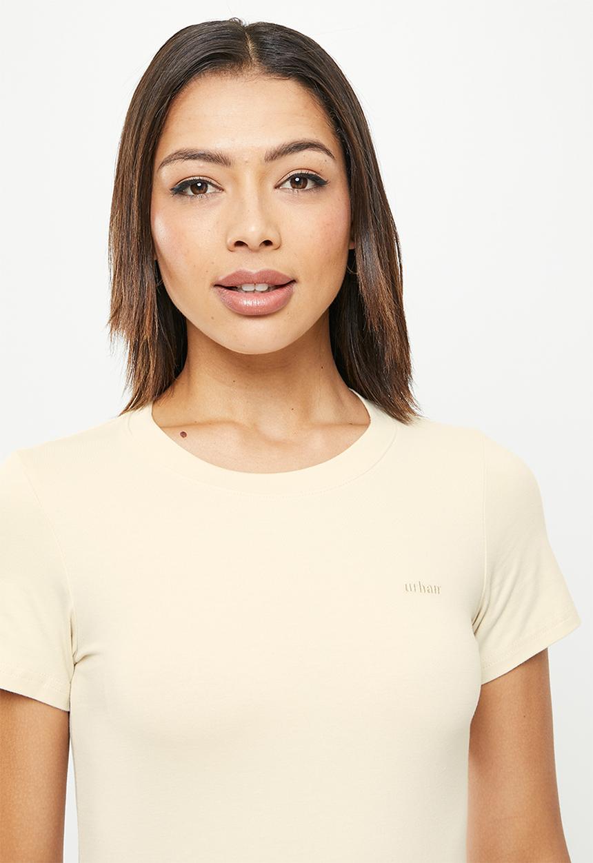 urban° - Ladies urban bodycon dress - bone